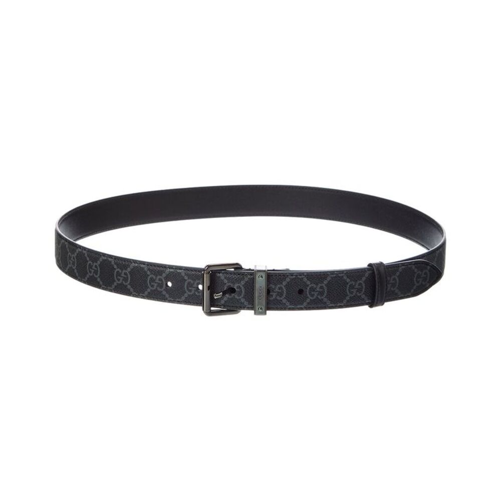 Gucci Reversible Gg Supreme Canvas & Leather Belt